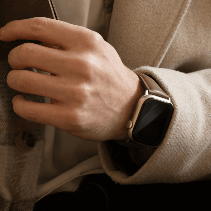 Luxury Double Wrap Yellow Leather Apple Watch Band - San Diego
