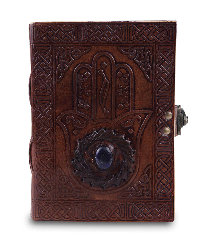 Handmade Leather Journal – Blue Topaz Notebook