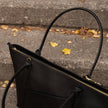 The Leathere New York Tote - Black