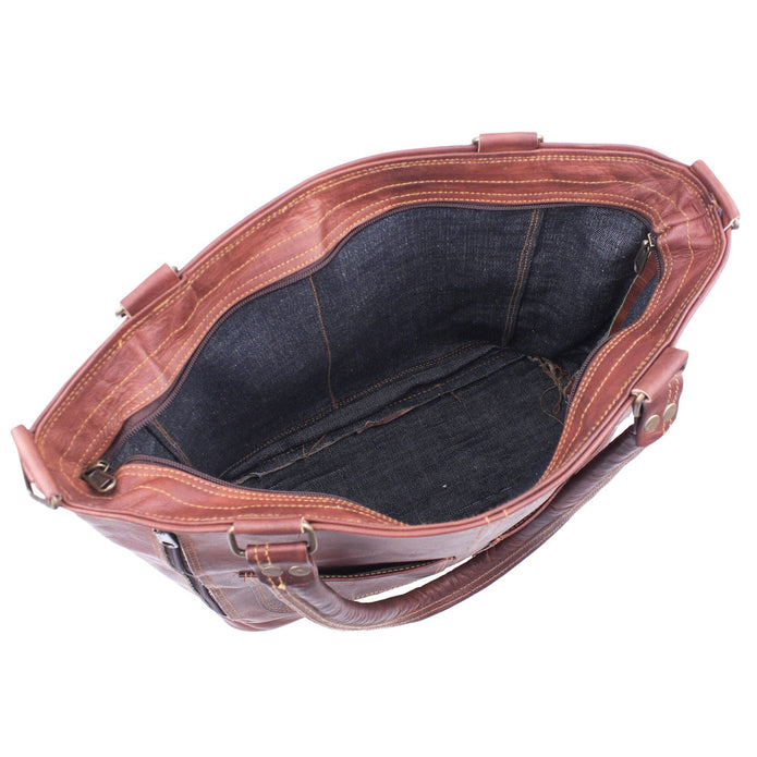 Women's Full-Grain Goat Leather Tote Bag