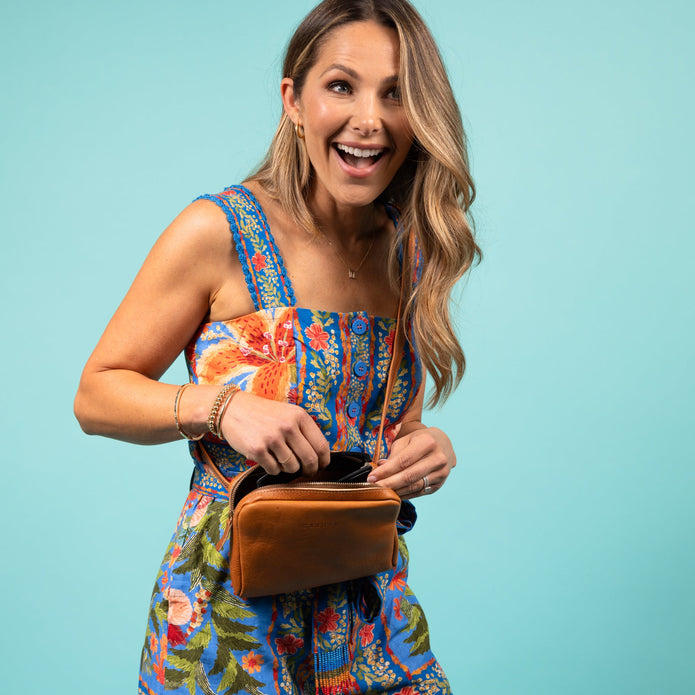 Leather Fanny Pack - Natural