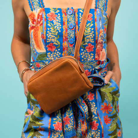 Leather Fanny Pack - Natural
