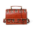 Maroon Mystique Ajrakh Satchel Purse