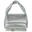 Italian Metallic Full-Grain Leather Top-Handle Bag | Trieste