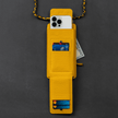 Leather Yellow Crossbody Bag Phone Wallet - Columbus