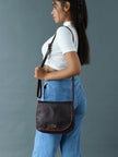 The Croco Satchel- Cherry Red
