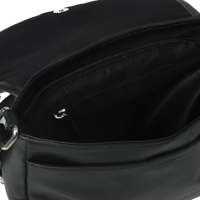 The Croco Satchel- Black