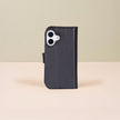 Leathere iPhone 17 Wallet Case – Black - New York