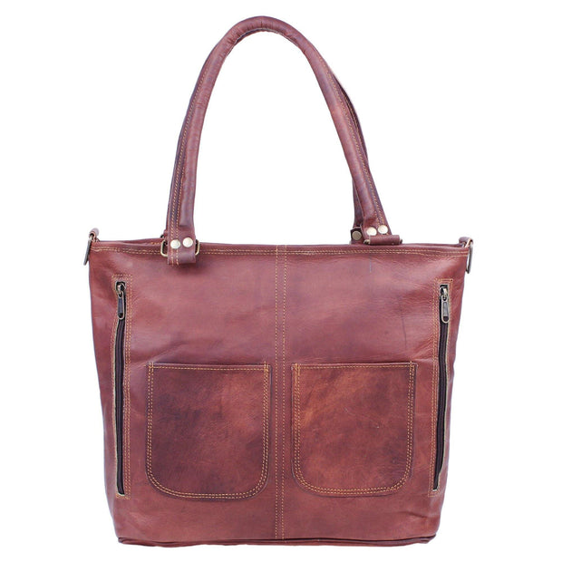 Women's Full-Grain Goat Leather Tote Bag