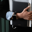Apple Watch Blue Leather Strap - Boston