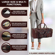 Vintage Dark Brown Traveller Duffle Bag