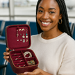 Luxury Travel Jewelry Box – Red - Palermo