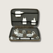 Leather Tech Organizer Case -Grey - Mobile