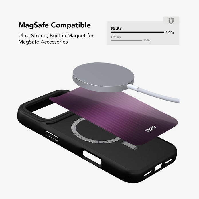 Violet Reverie | Purple Gradient Fluted Glass iPhone Case