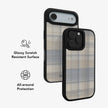 Oatmilk | Beige Flannel Plaid iPhone Case