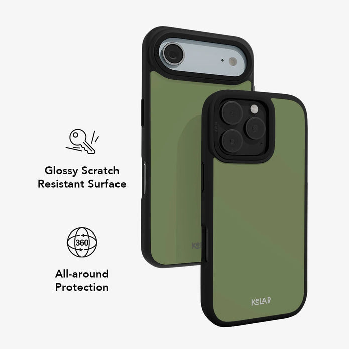 Matcha Bark | Solid Matcha Green iPhone Case