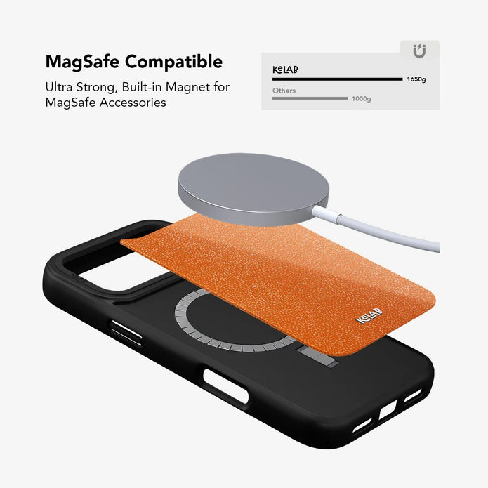 Tangerina | Electric Orange Textured iPhone Case
