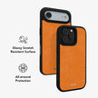 Tangerina | Electric Orange Textured iPhone Case