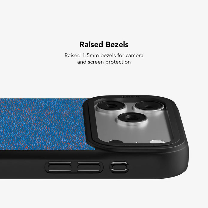 Digital Grain | Blue Terrazzo Speckled iPhone Case