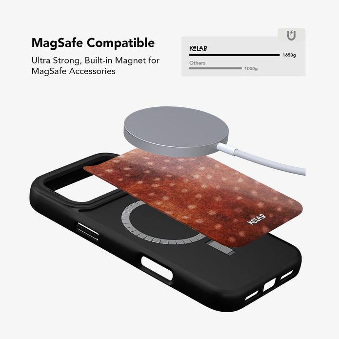 Midnight Fawn | Burnt Orange Deer Print iPhone Case
