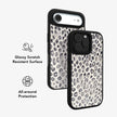 Platinum Predator | Black & White Cheetah Print iPhone Case