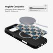 Terra Teal | Teal & Brown Checkered iPhone Case