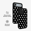 Domino Theory | Black and White Polka Dot iPhone Case