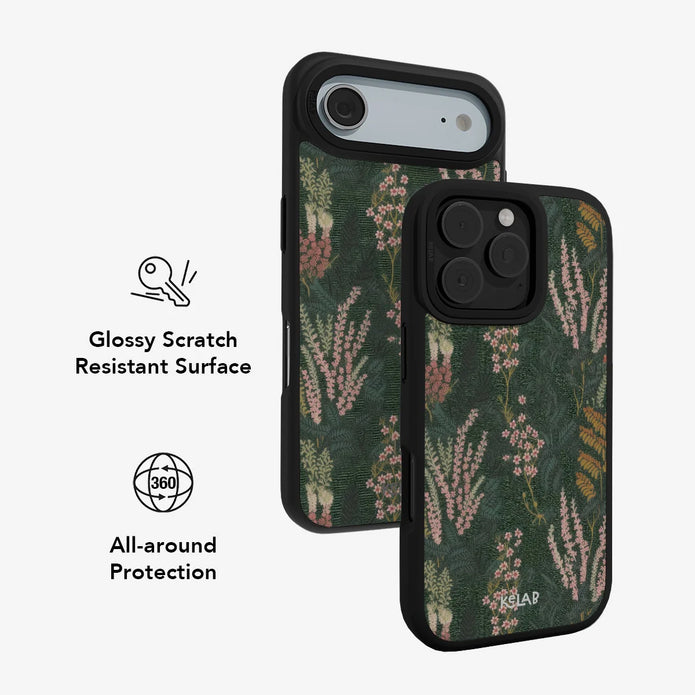 Heather & Hearth | Dark Academia Floral iPhone Case