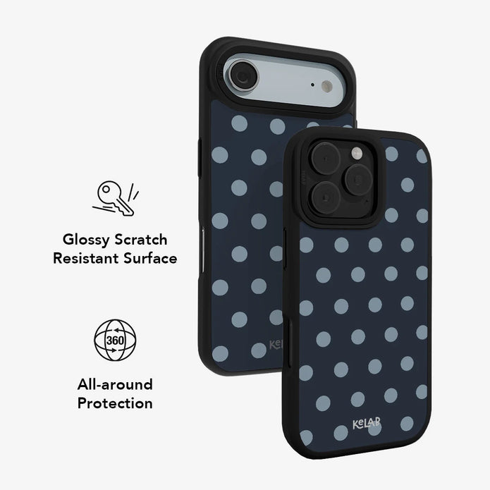 Abyssal Dot | Blue Polka Dot iPhone Case