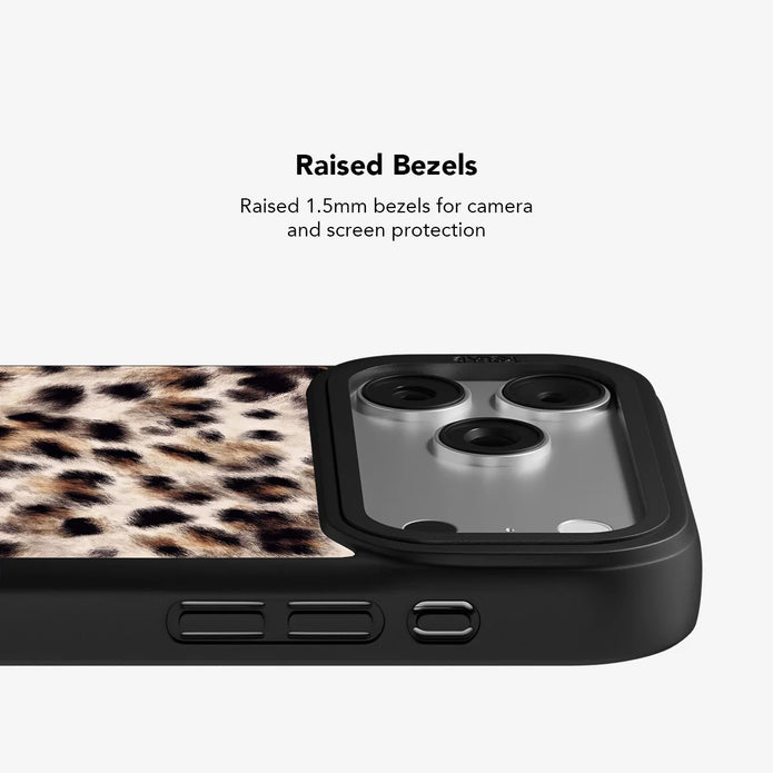 Arctic Aristocrat | Beige Cheetah Print iPhone Case