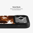 Milk & Mahogany | Brown & Cream Cow Print iPhone Case