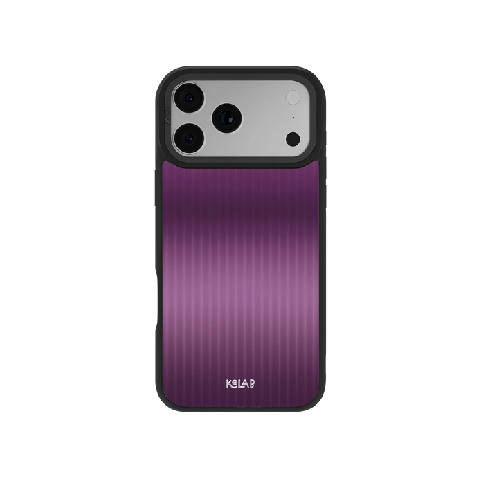 Violet Reverie | Purple Gradient Fluted Glass iPhone Case
