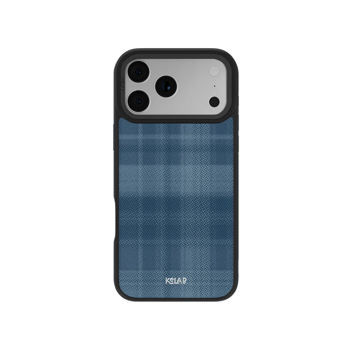Denim | Blue Flannel Plaid iPhone Case