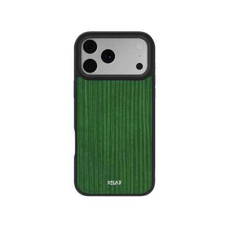 Emerald Drip | Green Stripe Pattern iPhone Case