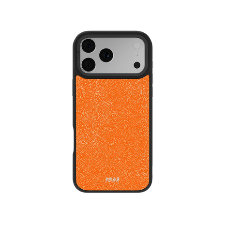 Tangerina | Electric Orange Textured iPhone Case