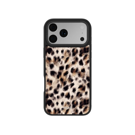 Arctic Aristocrat | Beige Cheetah Print iPhone Case