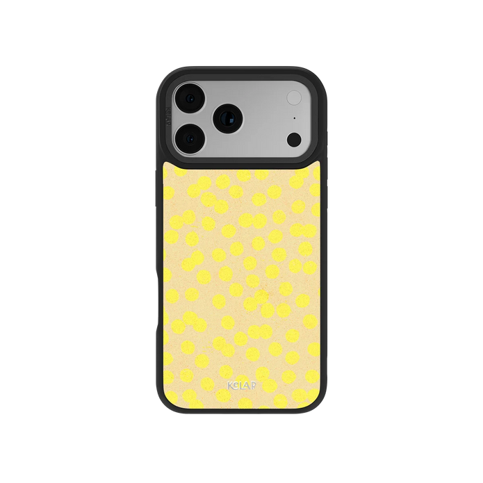 Lemon Drop | Yellow Polka Dot iPhone Case