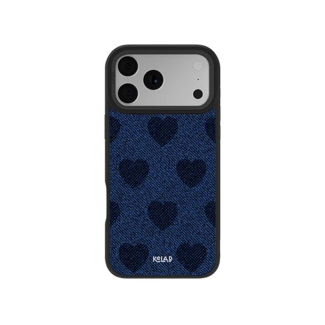 Indigo Crush | Denim Heart Y2K iPhone Case