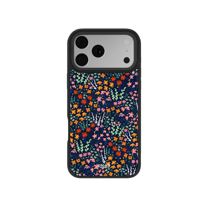 Midnight Meadow | Vibrant Wildflower iPhone Case