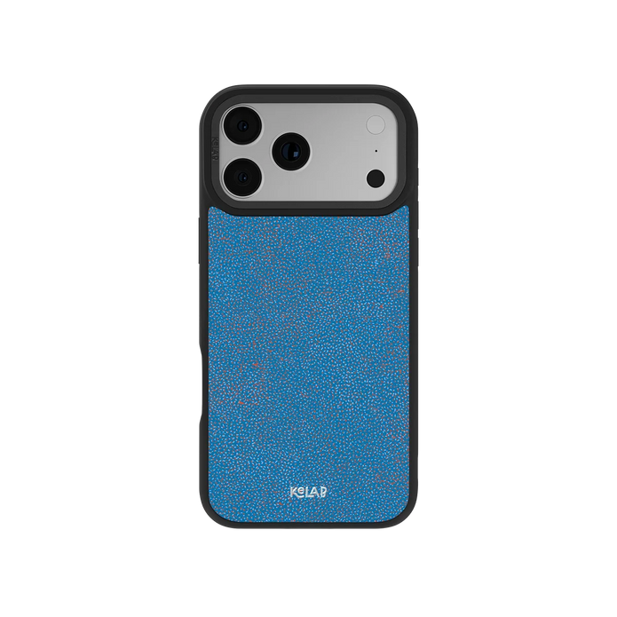 Digital Grain | Blue Terrazzo Speckled iPhone Case