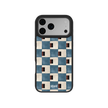 Terra Teal | Teal & Brown Checkered iPhone Case