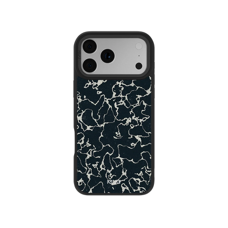 Obsidian Vein | Abstract Black Marble iPhone Case