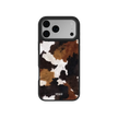 Cattle Drive | Brown & Black Cow Print iPhone Case
