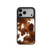 Milk & Mahogany | Brown & Cream Cow Print iPhone Case