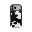Cow Bell | Black & White Cow Print iPhone Case