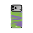 Purple Haze | Y2K Neon Green Abstract Wave iPhone Case