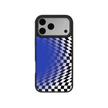 Blue Illusion | Blue Checkered Optical Illusion iPhone Case
