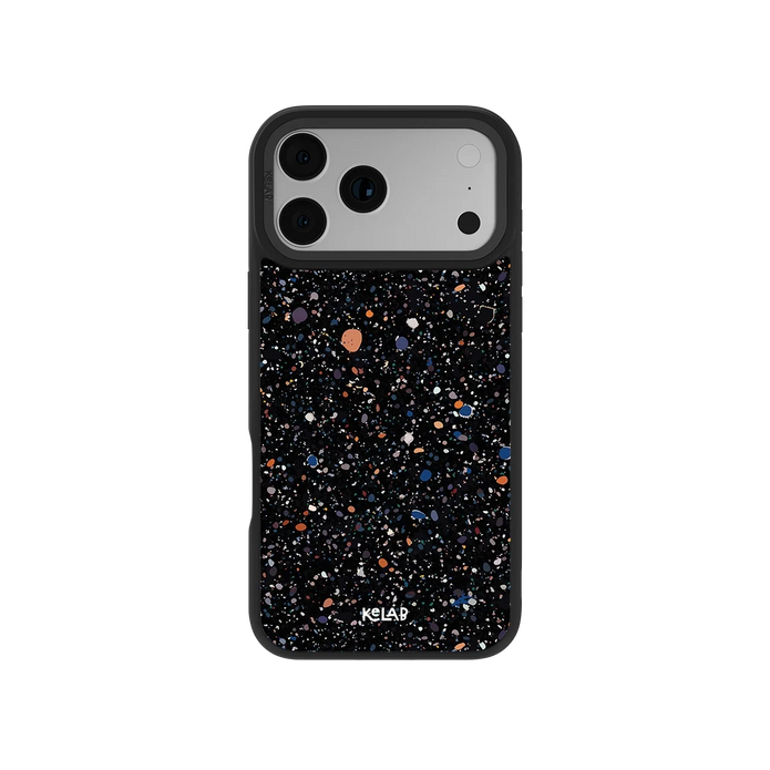 Obsidian Mist | Black Paint Splatter iPhone Case