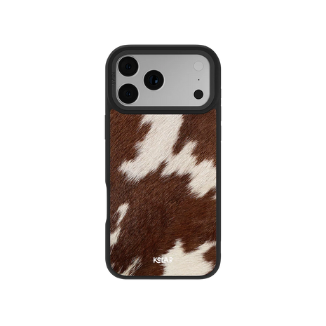 Rodeo Drive | Brown & White Cow Print iPhone Case