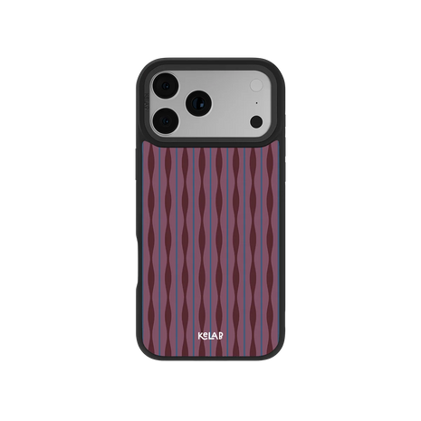 Mulberry | Burgundy Wavy Textured iPhone Case